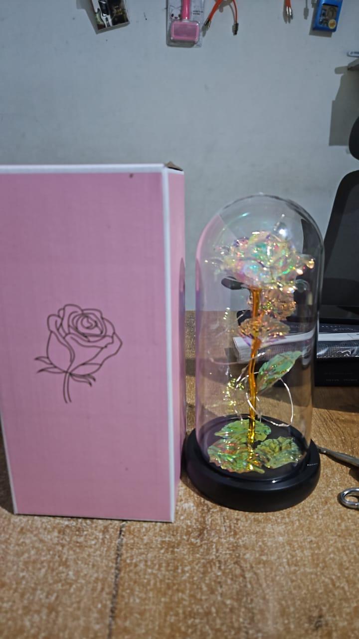 Romantic LED Rose Flower Lamp for Gifting