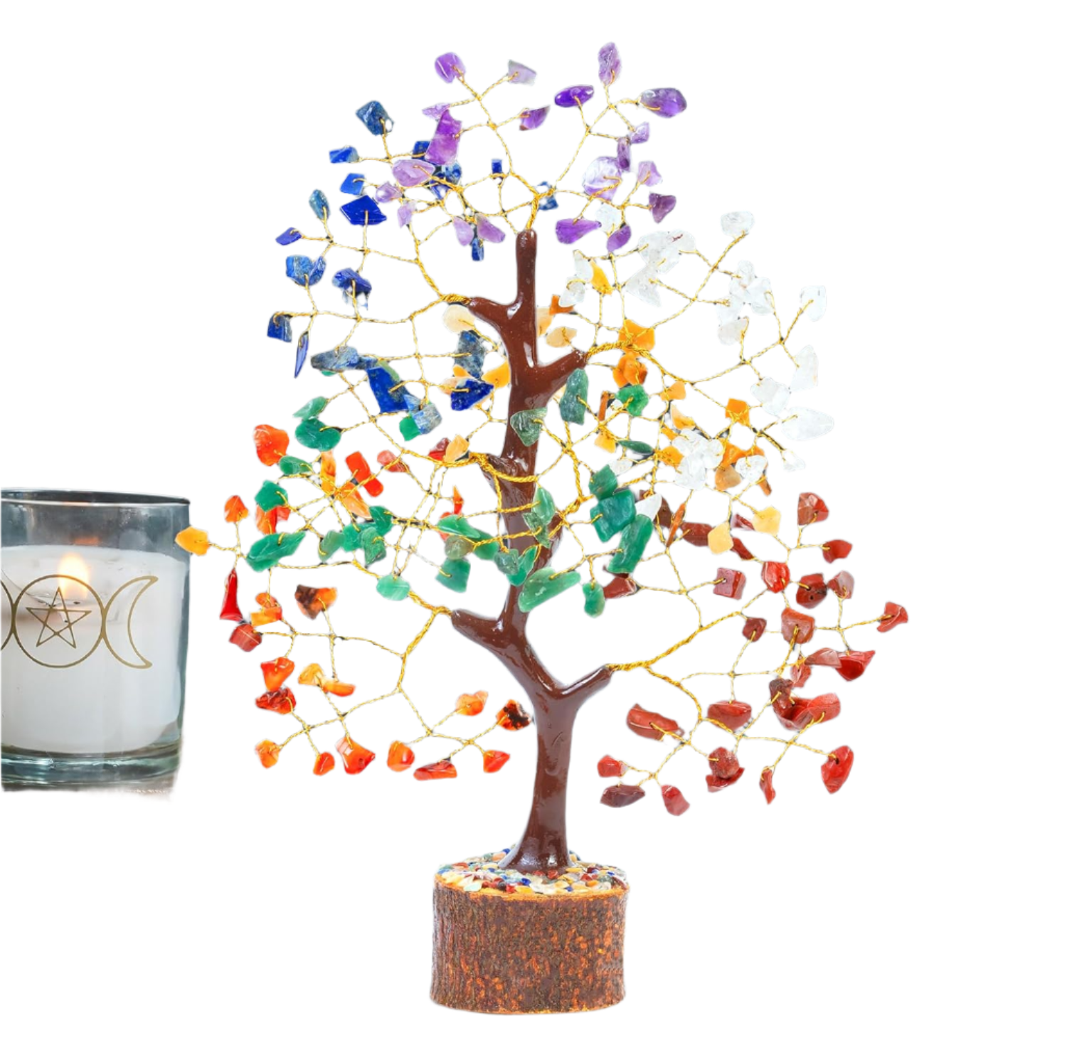 Seven Chakra Crystal Tree with 200 Healing Beads