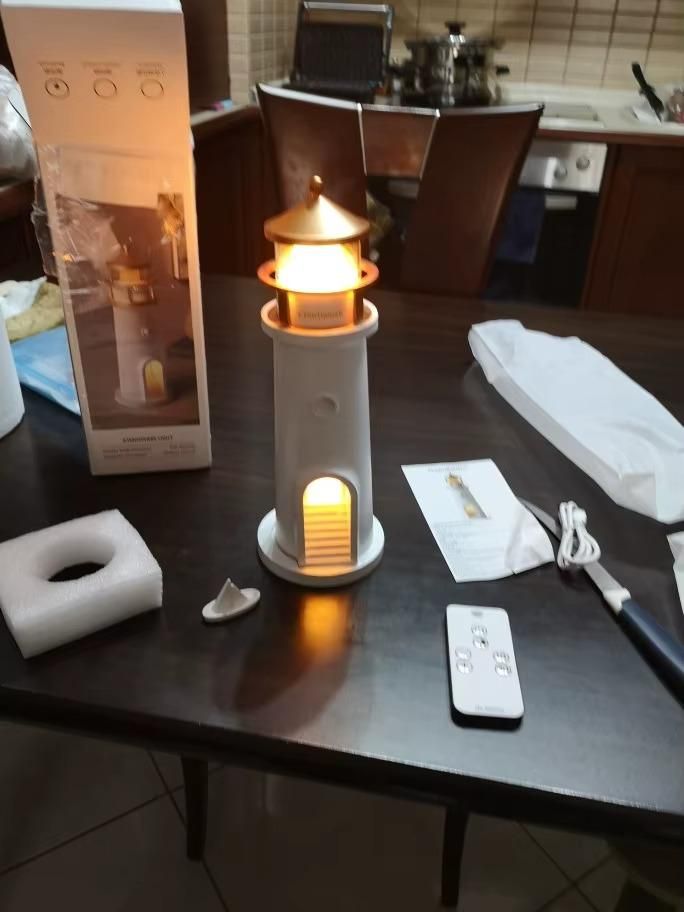 Moon Projection Lighthouse Night Light Lamp