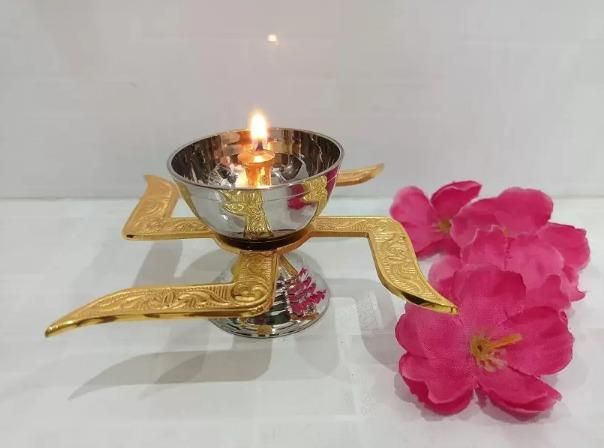 Brass Swastik Diya Lamp for Festive Gifting