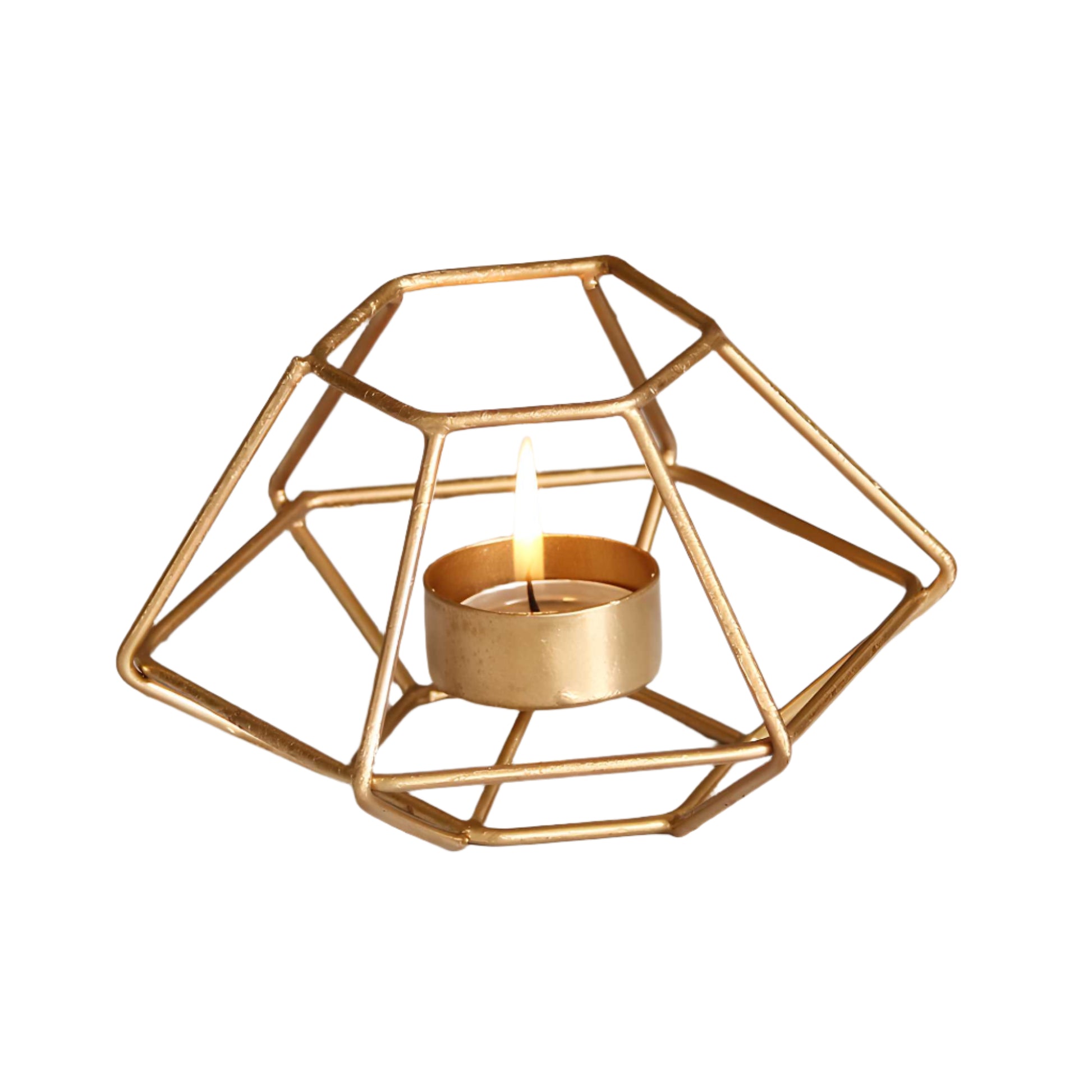 Elegant Handcrafted Metal Tea Light Holder Decor