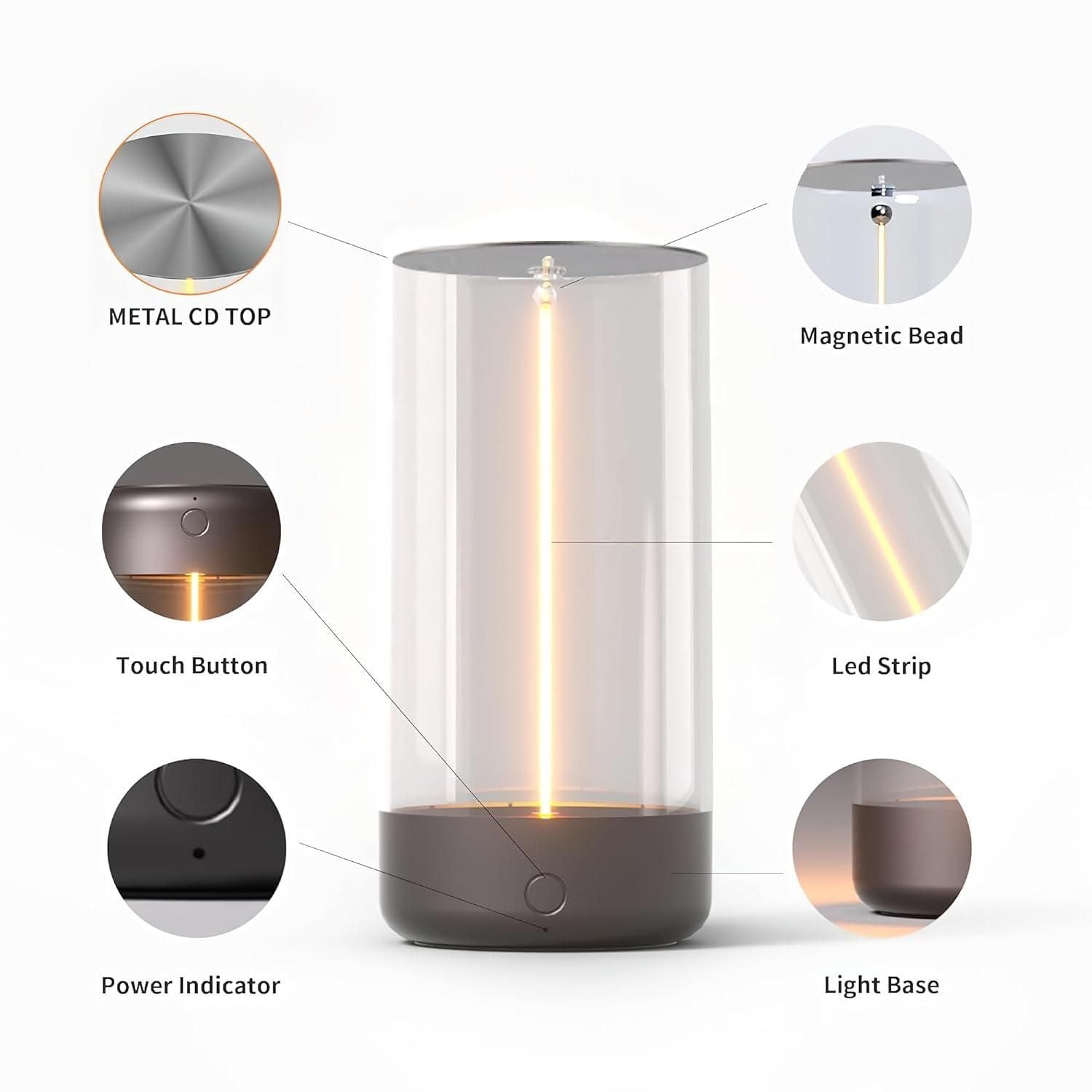 Modern Touch LED Magnetic Lamp for Home