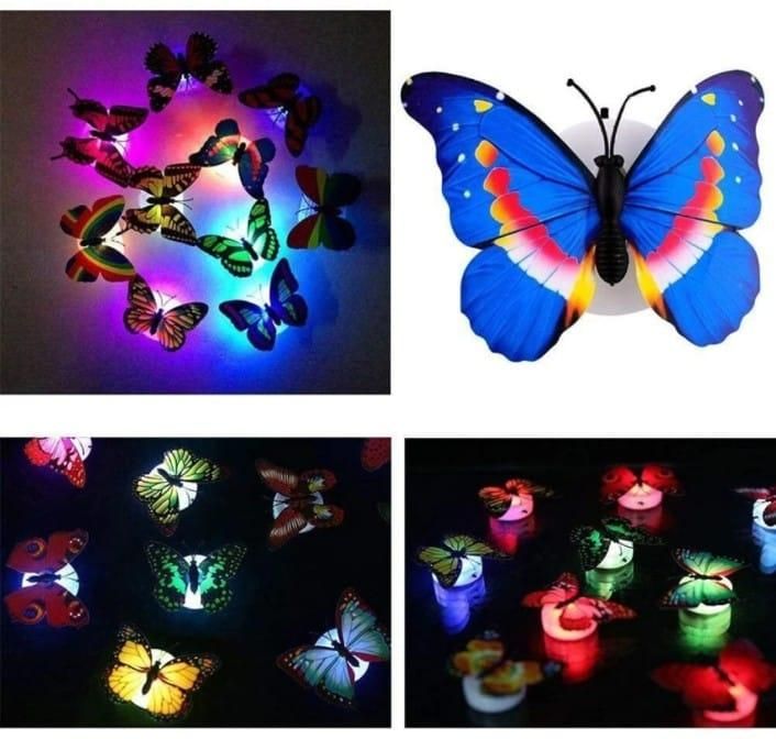 3D Butterfly LED Wall Lights Pack of Three