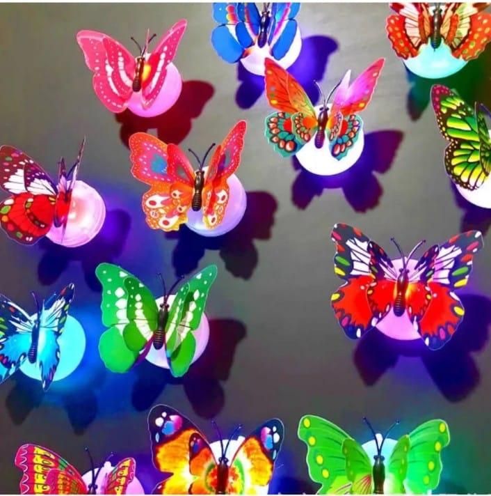 3D Butterfly LED Wall Lights Pack of Three