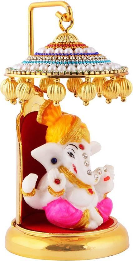 Multicolor Ganesh Ji Idol for Car Dashboard