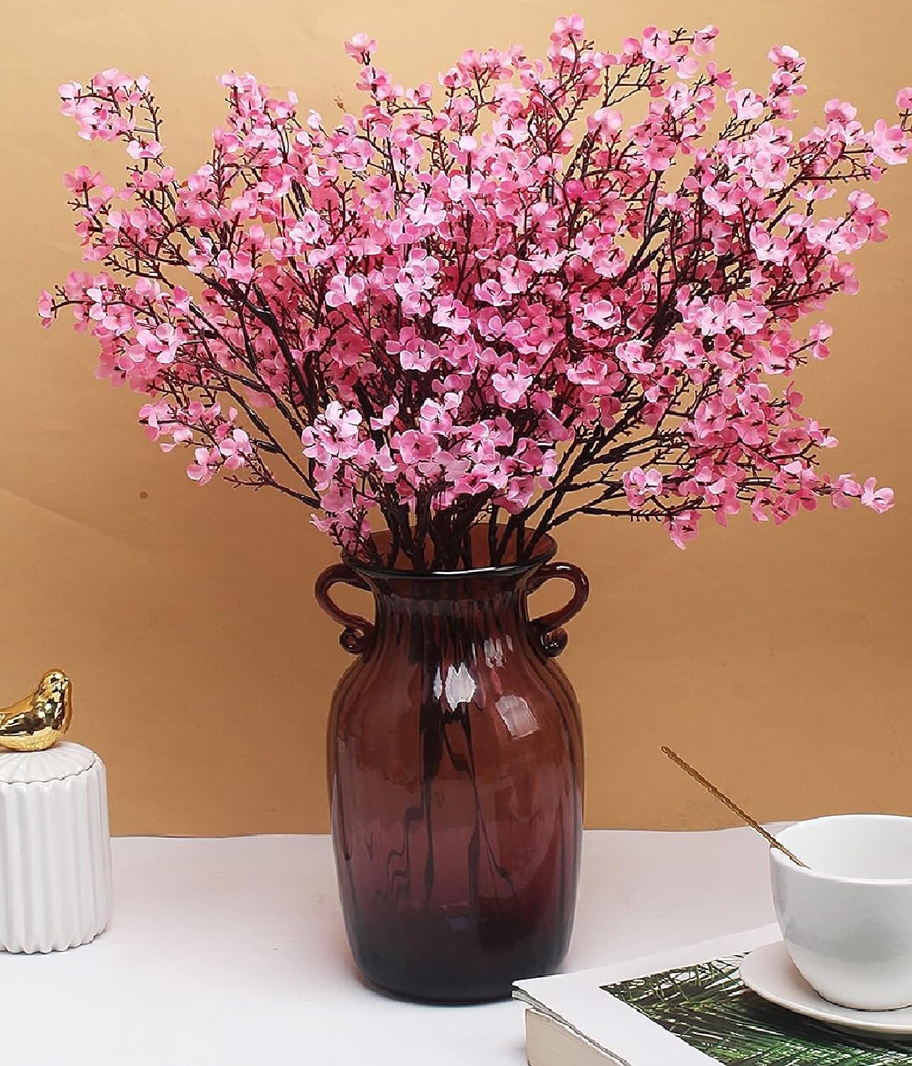 Pack of Five Pink Baby Breath Bunches